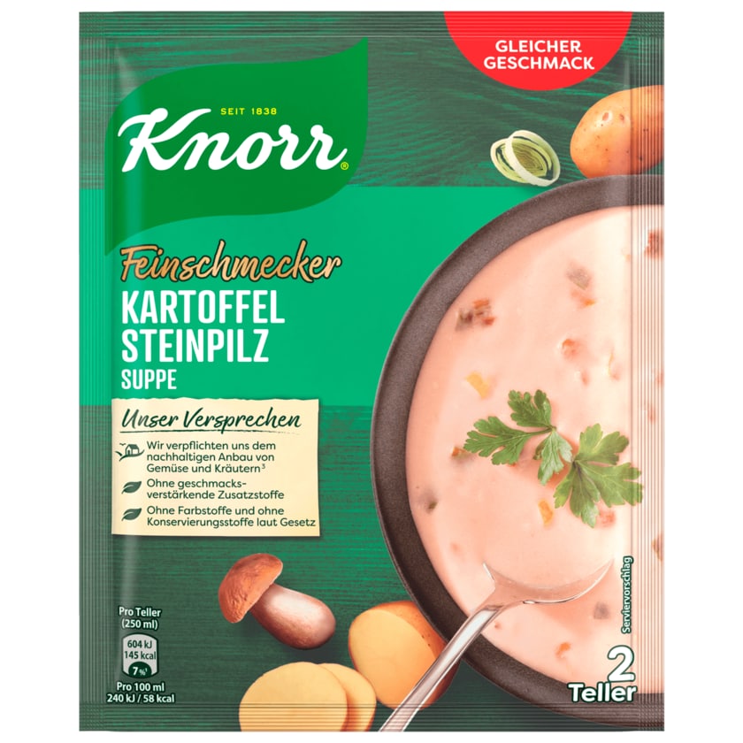 Knorr Feinschmecker Kartoffel Steinpilz Suppe 500ml